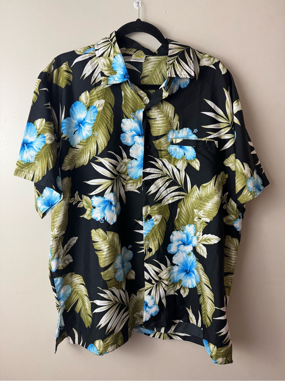 Vintage 1996 Rima Men's Black Hawaiian Shirt XL